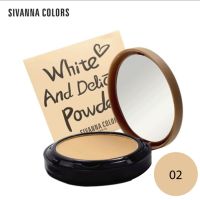 Sivanna White And Delicate Powder 02 แป้งอัดแข็งเนื้อเบคบางเบา 7g