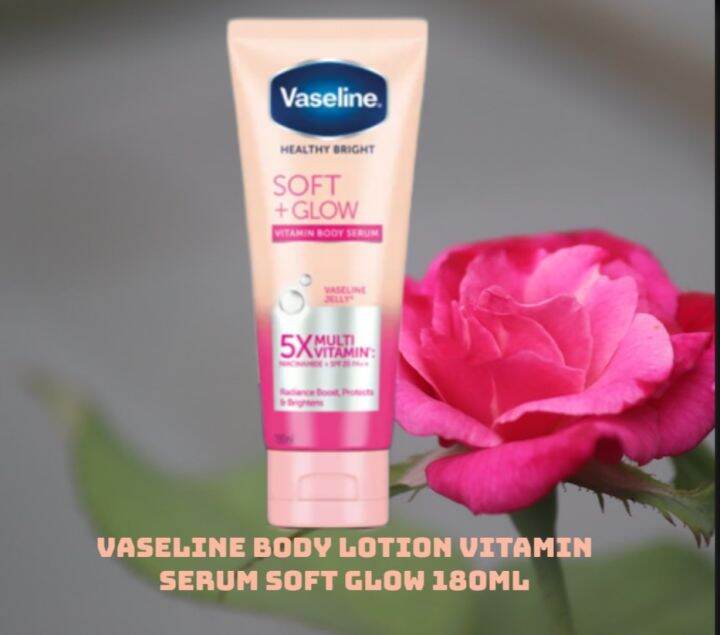 Vaseline Body Lotion Vitamin Serum Soft Glow 180ML Lazada Indonesia