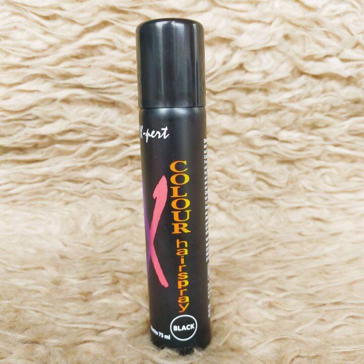XPERT XPERT COLOUR HAIR SPRAY BLACK 75ML HAIR SPRAY WARNA HITAM