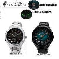 Paris Polo Club นาฬิกาผู้หญิง รุ่น PPC-220534L  สายสเตนเลส(ส่งฟรี)