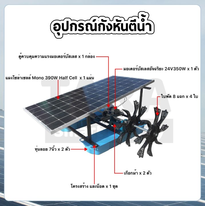 กังหันตีน้ำโซล่าเซลล์-รุ่น-24v-350w-4-ใบพัด