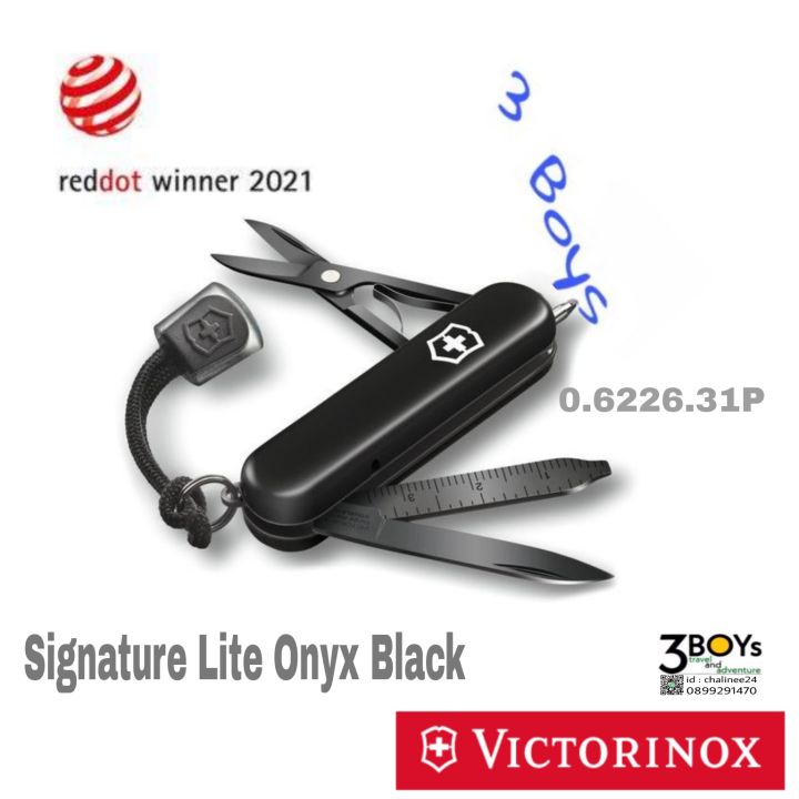มีด-victorinox-รุ่น-signature-lite-onyx-black-มีดพกสวิส-8-ฟังก์ชั่น-สีดำโมโนโครม-มีไฟ-led-และปากกา-0-6226-31p