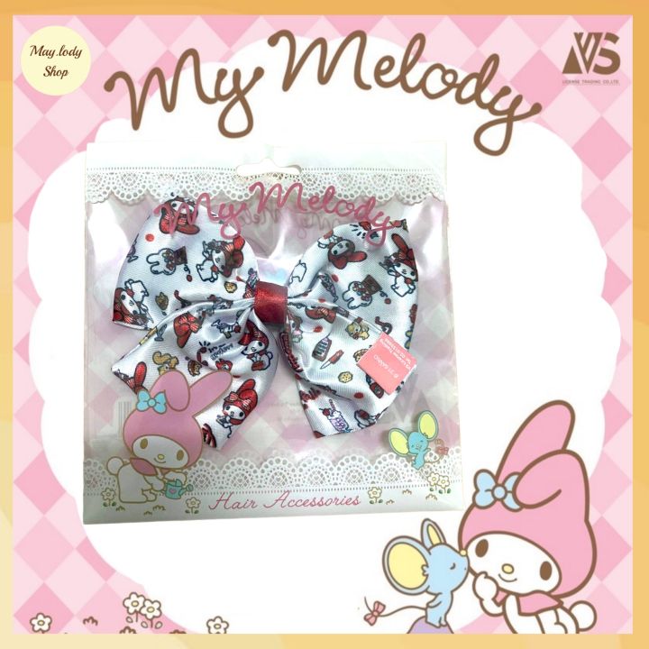 สินค้าพร้อมส่ง-โบว์-กิ๊บโบว์-กิ๊บโบว์ซานริโอ้-โบว์มายเมโลดี้-sanrio-my-melody-สีพาสเทล-น่ารัก-มายเมโลดี้-ซานริโอ้-งานลิขสิทธิ์แท้