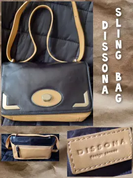 DISSONA GOLD LEATHER BAG