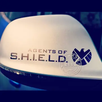 2pcs 3D Metal Captain America Shield Car Auto Trunk Emblem Badge