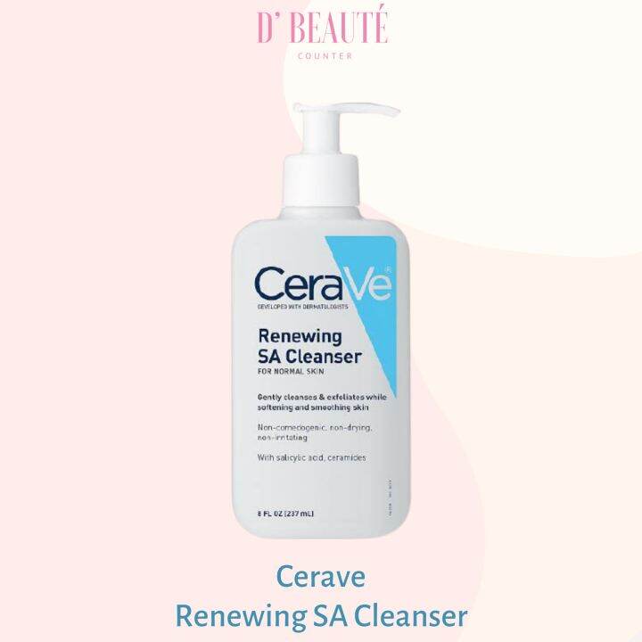 Cerave Renewing Sa Cleanser 237ml Lazada Indonesia