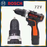 Bosch สว่านไร้สาย 2 ระบบ 72V เจาะไม้ เจาะเหล็ก ขันน็อตสกรู (Black Model Technology of Japan ทนทานสินค้าเกรดเอ