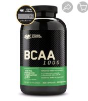 Optimum Nutrition BCAA1000(400capsules)กรดอมิโนเสริมสร้างกล้ามเนื้อ