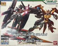 Hg 1/144 Arios Gundam &amp; GN Archer Clear Color Ver [Gunpla Expo Limited Version 2009]