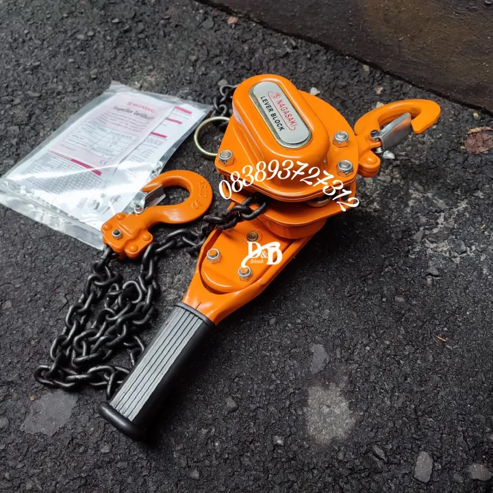 Lever Block 1.5 Ton x 1.5 Meter Takel Manual Alat Angkut Barang