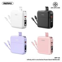 NEW REMAX RPP-20 มีมอก.แบตเตอรี่สำรอง แบตสำรอง 15000mAh เพาเวอร์แบงค์ ป้องกันกระแสไฟเกิน All in one QC 18W พร้อมส่ง