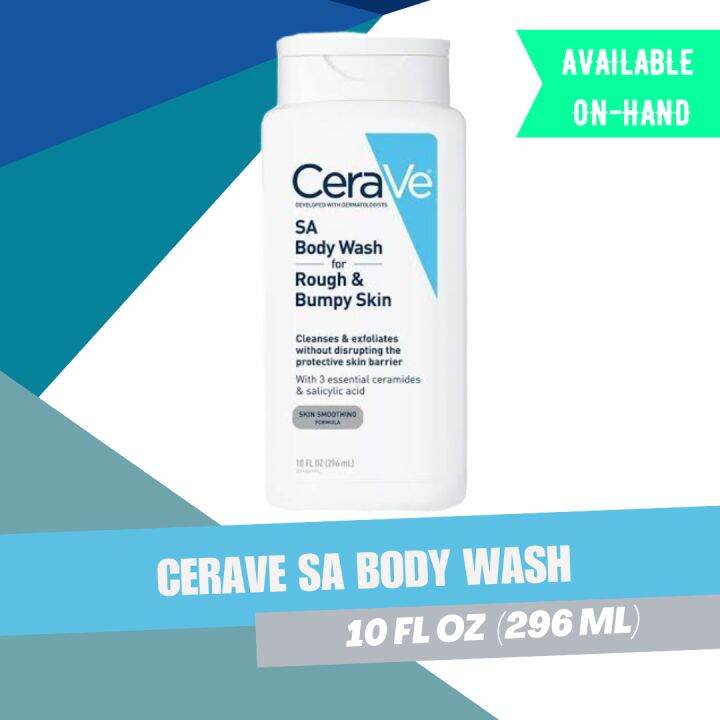 CeraVe SA Body Wash for Rough and Bumpy Skin 296ml Lazada PH