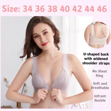 Female seamless bra small chest gathered wireless lingerie widened shoulder  straps comfortable push up bra