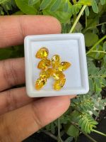 เพชรรัสเซีย 5X7 มม ( 2 เม็ด) ROYAL YELLOW DIAMOND พลอย CUBIC ZIRCONIA CZ PEAR SHAPE 5X7 MM ( 2 PCS)