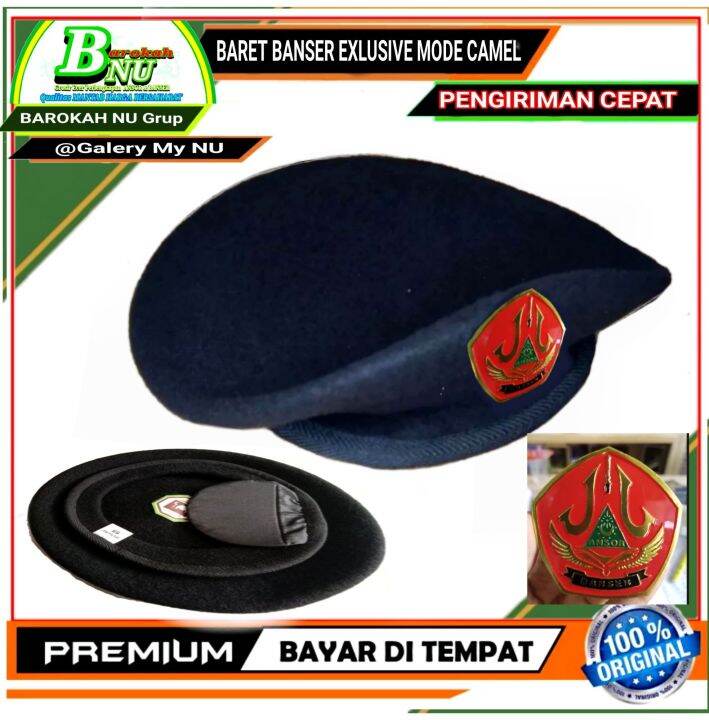 baret banser Model camel - pin Banser Timbul | Lazada Indonesia