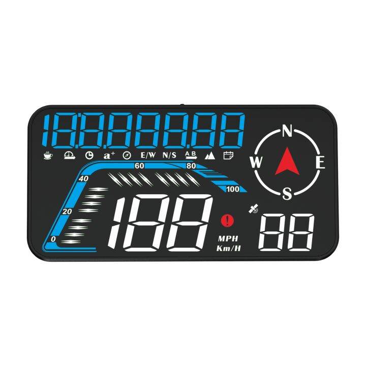 G12 Car GPS Head Up Display HUD Gauge Speedometer Projector With