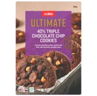 โคลส์ คุกกี้ช็อกโกแลตชิพ Coles Tripple Chocolate Chip Cookies 400g