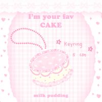 I’m your fav CAKE acrylic keyring size 5*5 cm. พวงกุญแจอะคริลิกเค้ก ??