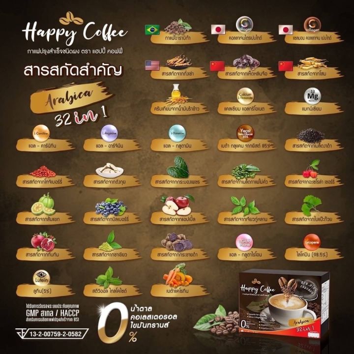 ซื้อ-3-แถม-2-และแถมเพิ่มอีก-5-ซอง-ได้ทั้งหมด-105-ซองสุดคุ้ม-happy-coffee-แฮปปี้คอฟฟี่-กาแฟเพื่อสุขภาพ