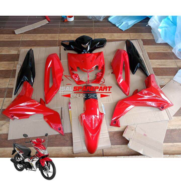 Bodi Full Halus Honda Blade 110 cc Lama Warna Merah/ Full Halus Honda