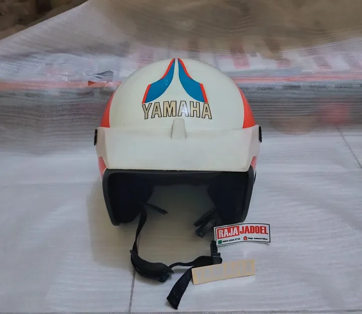 Helm Helmet Jadul Klasik Yamaha RX king Merah Putih Original Lazada