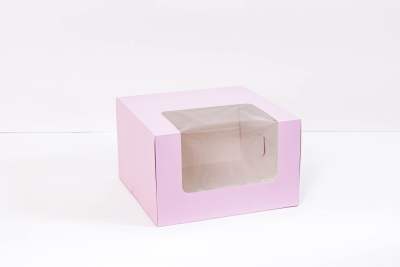 กล่องเค้ก 2 ปอนด์ทรงสูงพิเศษ  24.50 x24.50x15 ซม. (1 แพ็ค 20 ใบ) สีพลาสเทล กล่องเค้กปอนด์ กล่องเค้กฝาใส กล่องกระดาษอาหาร กล่องกระดาษ ราคาส่ง