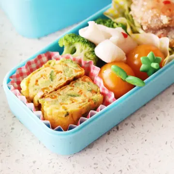 Cute Animal Lunch Box Double-layer Round Mini Bento Box Children's Fruit  Box Snack Box Microwave
