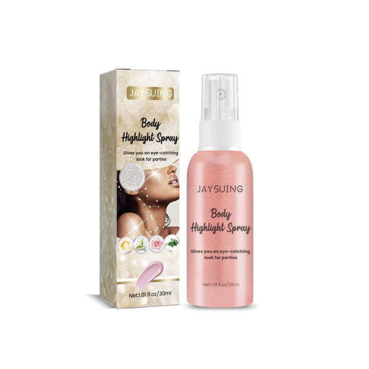 Jaysuing Body Highlight Spray Face Clavicle Hair And Body Fine Glitter