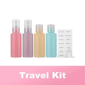 MINISO Travel Bottle Kit Set of 6,Portable Multipurpose Cosmetic Toiletries  Travel Refillable Bottles,Disney Animals Collection-Marie (Plastic) :  .in: Home & Kitchen