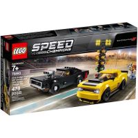 LEGO Speed Champions 75893 (กล่องมีตำหนิเล็กน้อย) 2018 Dodge Challenger SRT Demon and 1970 Dodge Charger R/T ของแท้