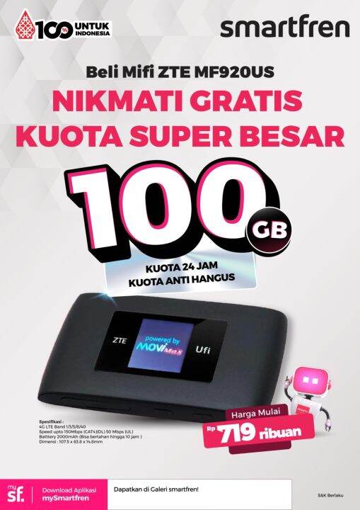 No Cantik Smartfren Kuota 100GB | Lazada Indonesia