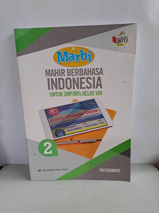 MARBI Mahir Berbahasa Indonesia 2 Untuk SMP MTs Kelas VIII Erlangga ...