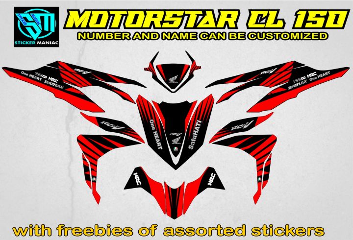 Motorstar CL 150 full body decals Laminated | Lazada PH