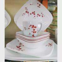 Corelle ชุด 16 ชิ้น ลาย Hanami Garden ทรงเหลี่ยม ของแท้