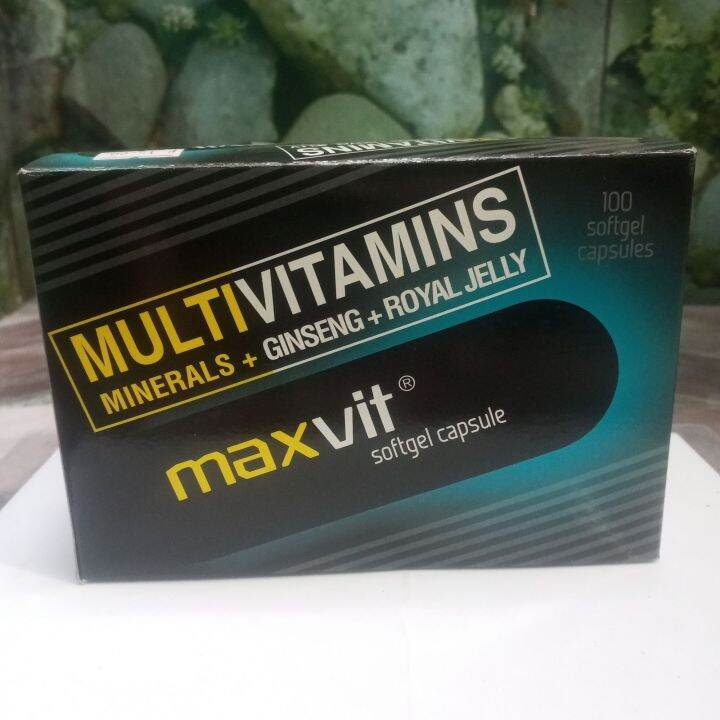 Maxvit Multivitamins Minerals Ginseng Royal Jelly 1 Softgel Capsule Sold Per Pc Lazada Ph 5203