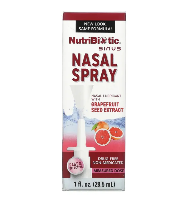 Nutribiotic Nasal Spray Nasal Lubricant with Grapeseed Extract 1f oz