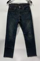 กางเกงยีนส์(มือสองแท้?%) Levis 501 เอวป้าย 29” เอววัดจริง 29” MADE IN TURKEY (รหัสS50) ยาวทั้งตัว 41” ยาวจากเป้าถึงปลายขา 31” ปลายขากว้าง 7.5”  (ปลายขาแห