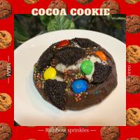 ?เมนู TAAMCHOB ยอดฮิต?| ?Cocoa cookieรสโกโก้?(toppings:Oreo+M&amp;M+Rainbow sprinkles )