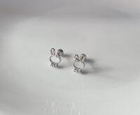 littlegirl gifts-Rabbit Diamond  Piercing silver s925 (ราคาต่อชิ้น)