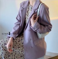 Kowie Korea  Purple Iris Blazer สีม่วงพาสเทล  (196) Price 990 ฿