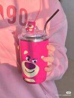 ส่งจากไทยวันนี้‼️แก้วน้ำพี่หมี Lotso สแตนเลสเก็บความเย็นร้อนสุดปัง ฮิตมากๆ??