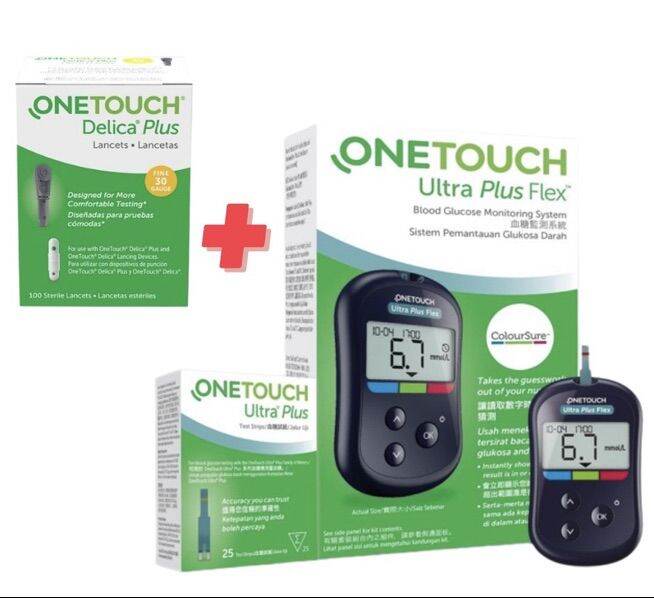 One Touch Ultra Plus Flex Meter Strips 25s Foc Lancet 25s Easy