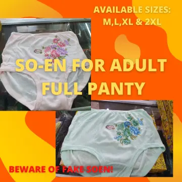 ORIGINAL SO-EN Panty(6in1)- Full Panty for Adult (Random Designs