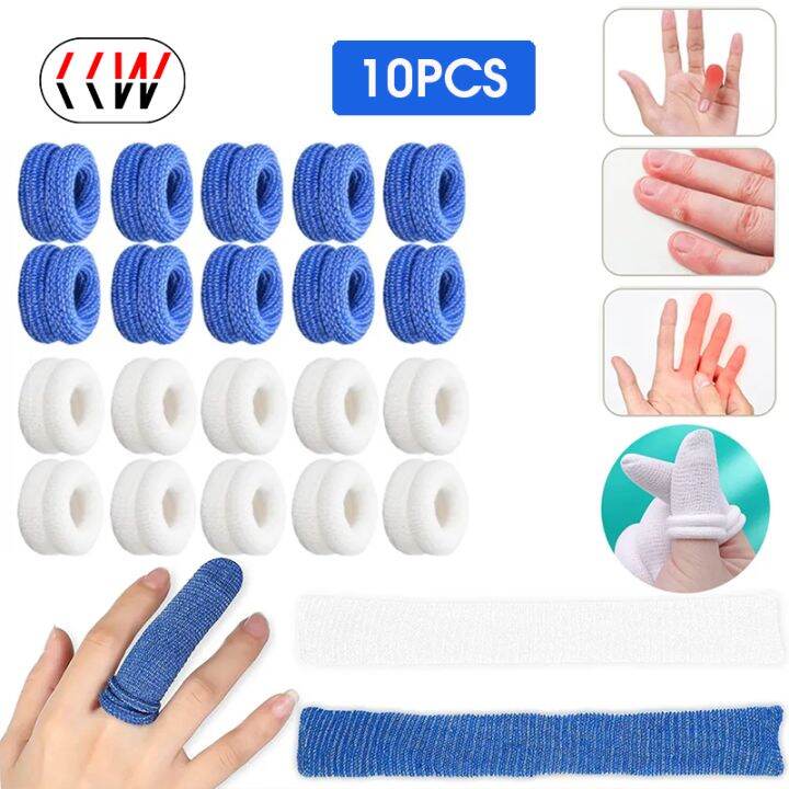 CCW 10Pcs Tubular Bandage Finger Roll Tubular Bandage Dressings Finger