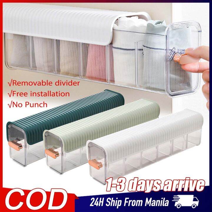 Wallmounted Panty Underwear Organizer Storage Box Wardrobe Organisers