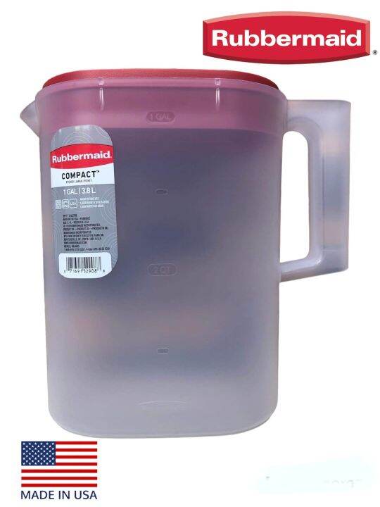 Rubbermaid Compact Pitcher with Lid 3.8 liters Capacity Lazada PH