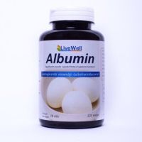 Albumin Livewell ผงอัลบูมินจากไข่ขาว 120เม็ด โปรตีนไข่ขาว