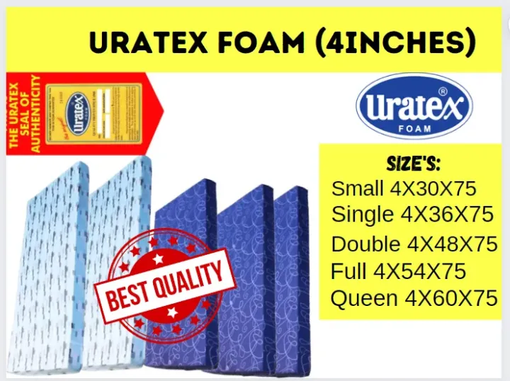 URATEX FOAM 4 INCHES With Cover All sizes | Lazada PH