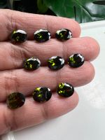 Cz oval 6x8mm 2 pieces