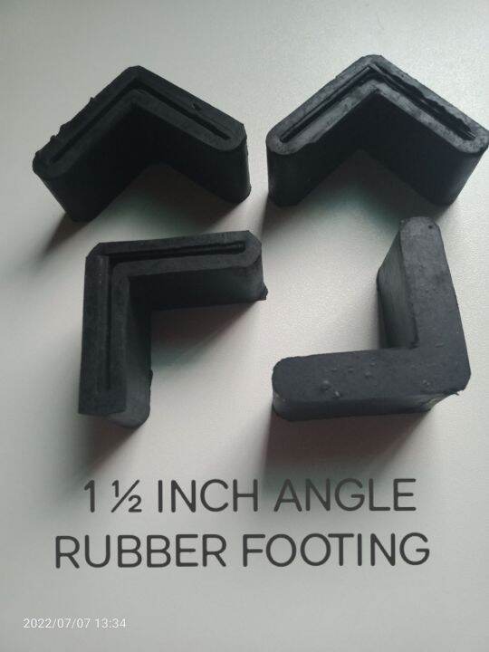 1 ½ INCH ANGLE RUBBER FOOTING sold per piece Lazada PH